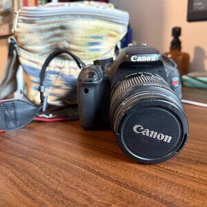 Canon EOS Rebel T3i Digital SLR + Canon Zoom EF 18-55mm Lens + Bag + Charger